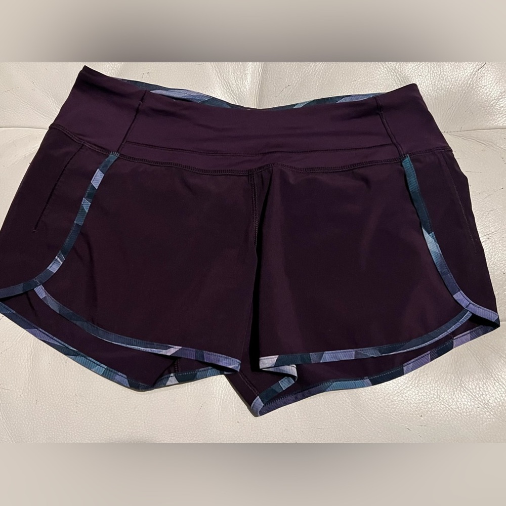 Lululemon speed shorts sz6